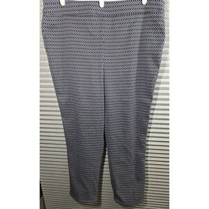 JM Collection Pull On Pants Plus Size 2X XXL Black White Stretch Tummy Control